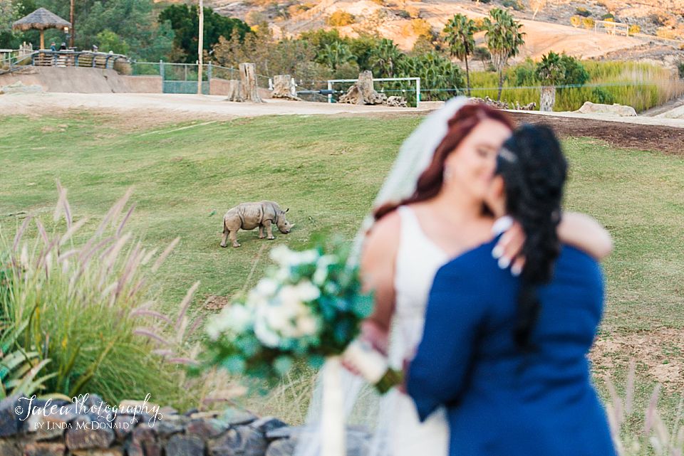 LGBTQ+ couple get married at the San Diego Safari Park wedding venue